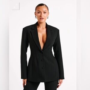Meshki Cinched Waist Blazer